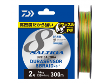 Плетеный шнур Daiwa UVF Saltiga Dura Sensor 8 Braid+Si2 300м #1.5